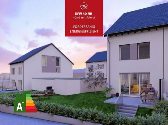 Bretzfeld | Klimafreundliches Wohngebäude mit KfW-40-NH (QNG zertifiziert) - Mittelhaus
