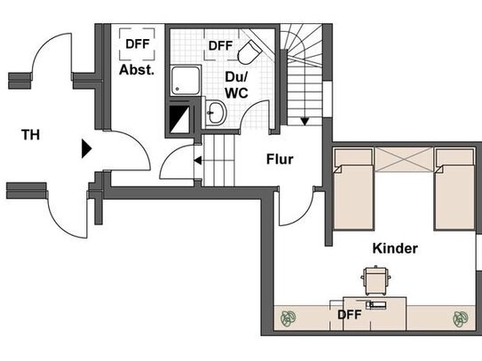 3-Zimmer-Maisonnettewohnung mit Balkon am Ansbacher-Stadtrand!