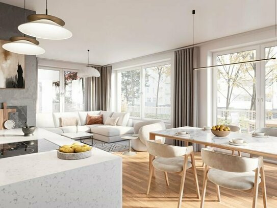 Helle Maisonette-Wohnung mit 4-Zimmern und Dachterrasse im Neubau!