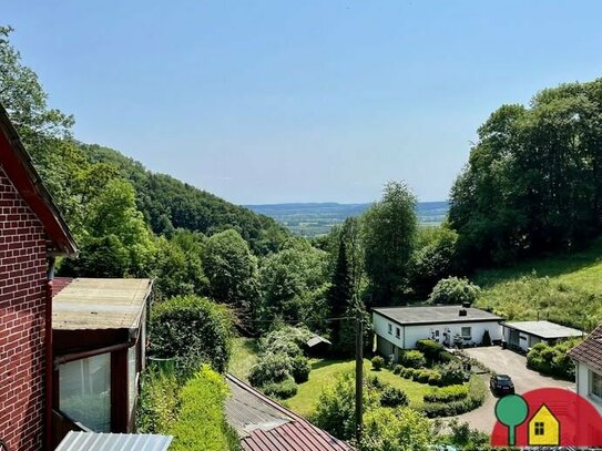 Mit Blick aufs Wesertal