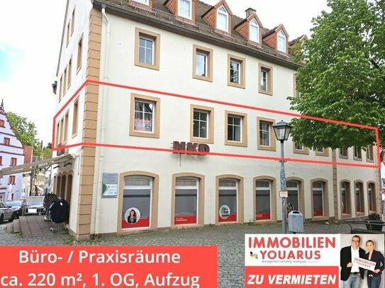 Provisionsfrei zu vermieten: Praxis / Büro / Gewerbeeinheit 1. Etage mit Aufzug im Zentrum Ottweiler Altstadt