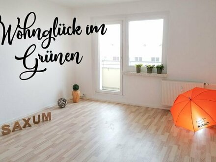 sonnige 3-Raum mit Südbalkon + Fernblick im grünen Bernsdorf!