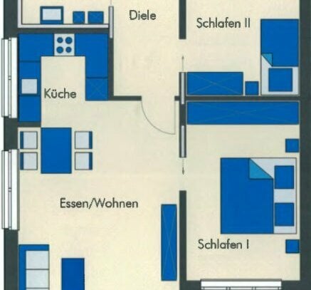Helle, ruhige 3 Zimmer-Wohnung mit großer Terrasse zentral in Leutkirch