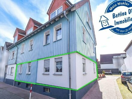 DIETZ: Vermietete 2-Zimmer Erdgeschosswohnung mit PKW-Stellplatz und Kellerraum in Groß-Zimmern!