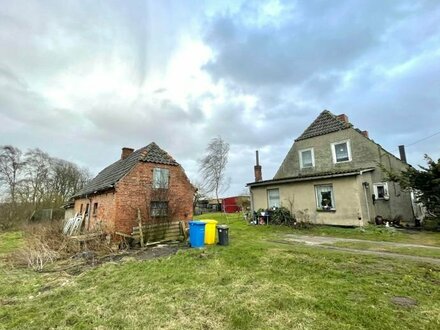 Biendorf OT Uhlenbrook - Sanierungsbedüftige und erweiterbare Doppelhaushälfte inmitten purer Idylle