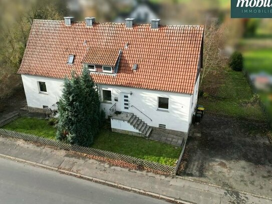 Zwei Doppelhaushälften mit Baugrundstück in Margretenhaun