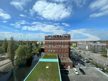 Ihre neue Bürofläche in der Neuen Backfabrik über den Dächern Hamburgs