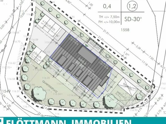 Projektiertes Baugrundstück für ein 6-Familienhaus in Bielefeld-Heideblümchen!