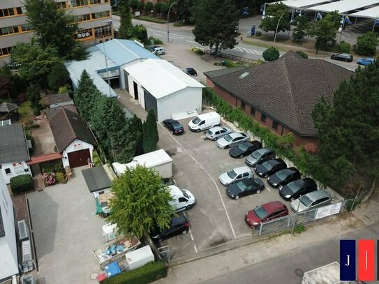 Ebenerdige KFZ-/Lagerfläche mit ca. 300 m² und ca. 912 m² Freifläche