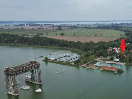 Blick auf Hafen und Karniner Brücke - Einfamilienhaus in Karnin / Insel Usedom