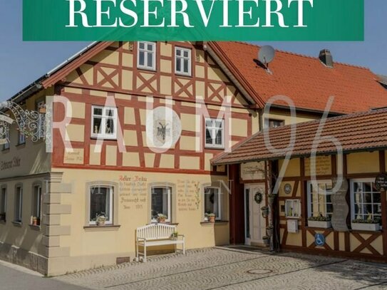 RESERVIERT | Fränkischer Traditionsgasthof mit Hotel & Biergarten - Pacht oder Kauf möglich