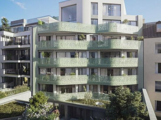 Neubau: Sonnige 3-Zimmer-Wohnung mit Masterbereich und großem Süd-West-Balkon zum ruhigen Innenhof