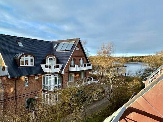 Ferienwohnung mit nettem Ausblick auf den Dorfteich