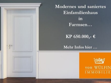 Modernisiertes und saniertes Einfamilienhaus in Farmsen...