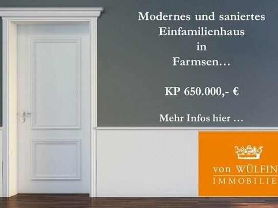 Modernisiertes und saniertes Einfamilienhaus in Farmsen...