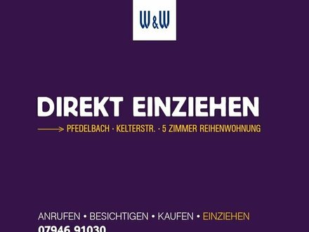 * Besichtigen * Kaufen * Sofort Einziehen * | 5-Zimmer-Reihenwohnung inkl. Garten, EBK u. v. m.