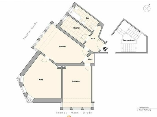Geräumige 3-Zimmer Wohnung in Arnstadt sucht neue Mieter