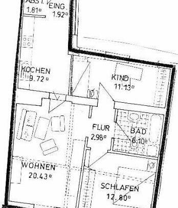 3-Zimmer-Wohnung Passau Zentrum (WE 25) mit neuer Einbauküche