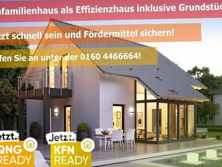 ++ EH40+ QNG-zertifiziert! ++ Wunderschönes Effizienzhaus inkl. HKW mit PV 8 kWp und Batterie 8,25 kWh inkl. Bauplatz s…