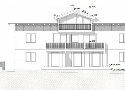 Neubau – wunderschöne 124 m2 große 4-Zimmer DG Wohnung mit Balkon in Halfing