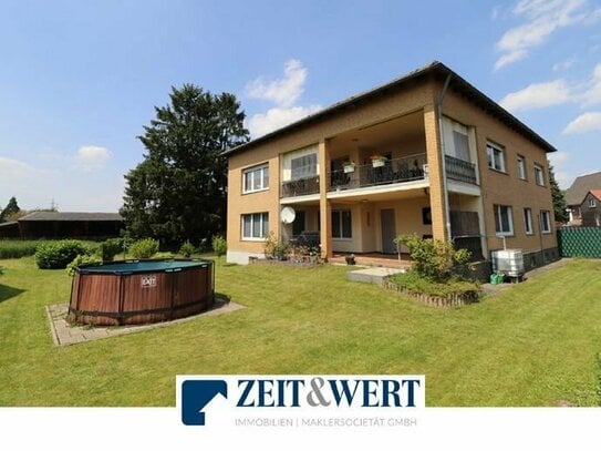 Erftstadt-Kierdorf! Solide Kapitalanlage! Zweifamilienhaus mit üppigem Sonnengarten, 2 Garagen plus reichlich PKW-Stell…