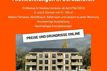 Neubauwohnung 2-Zimmer-Whg - Erstbezug ab April/Mai 2024 in Gerolzhofen, Neubaugebiet "Am Nützelbach 2"