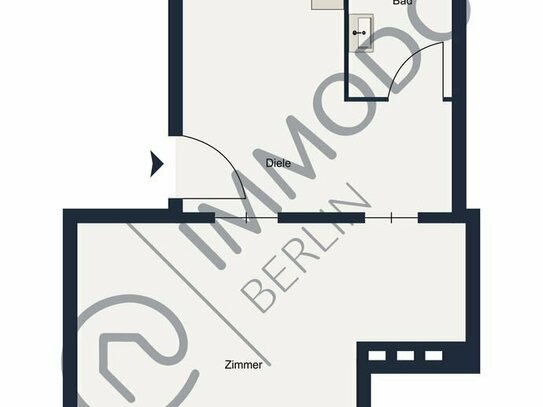 ?? Rohdiamant am Stadtpark Steglitz - Helles 1 Zimmer Studio mit idealem Grundriss