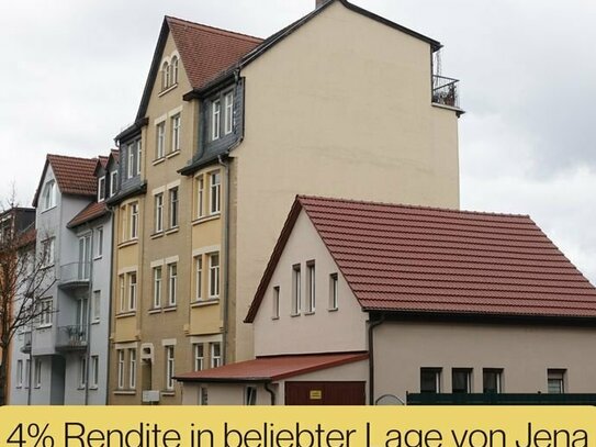 Kapitalanleger aufgepasst: Vermietetes Mehrfamilienhaus mit 4% Rendite in Jena (Wenigenjena)