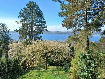 Traumhafte Sicht auf den See von allen Stockwerken aus