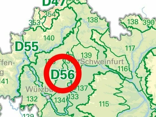 Verkaufe 84.200 Ökopunkte im Naturraum D56 / Mainfränkische Platten /Schweinfurt (SW)