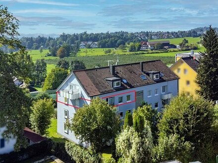 Lindau am Bodensee! Großzügige 3,5 Zimmer-Wohnung mit Berg- und Teil-Seesicht