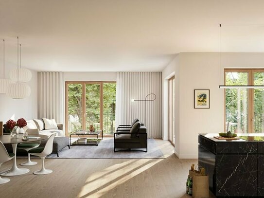 Neubau: Großzügige 3-Zimmer-Wohnung mit sonniger Terrasse und edlem Ambiente
