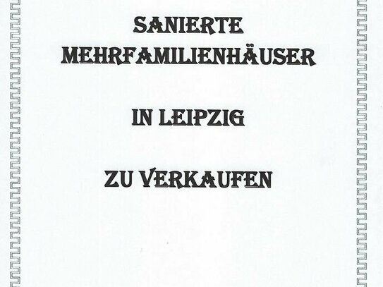 Mehrfamilienhäuser in Leipzig