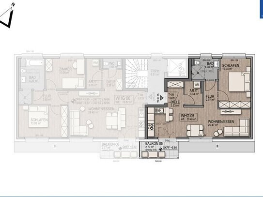 !!! Erstbezug !!! 2-Zimmer Wohnung in Aachen Brand - Passivhaus - Verfügbar ab 01.07.2024