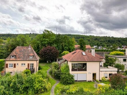 Einmalig in Würzburg: 2 zusammenhängende Grundstücke mit Wohngebäuden in unverbaubarer Lage mit Weitblick