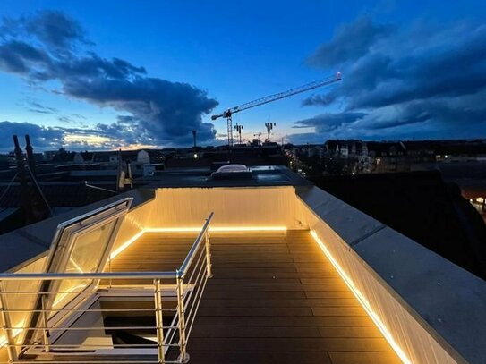 Möbliertes luxuriöses Terrassenapartment (360° Blick über Nürnberg)