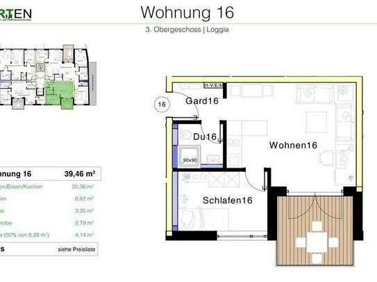 NEUBAU | 2-Zimmer-Wohnung in bester Bamberg Lage mit großer Süd-Loggia