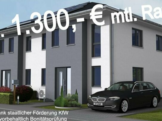 Hochwertige Doppelhaushälfte in Waren (Müritz) Klimafreundlicher Neubau im KfW 40 Standard mit QNG! - Provisionsfrei