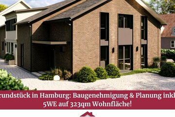 Grundstück in Hamburg: Baugenehmigung & Planung inkl.! 5WE auf 323qm Wohnfläche!