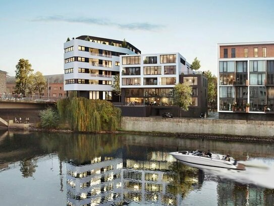 Penthouse Maisonette Wohnung direkt an der Fulda, beste Innenstadtlage, DAS GLÜCK WARTET AM WASSER