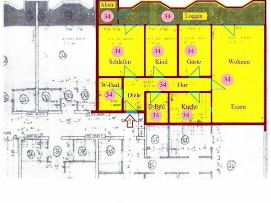 Privatverkauf: Renditeobjekt aus Eigenbestand, Provision frei; vermietete 4-Zimmer-Eigentumswohnung mit gr. Loggia, Gar…