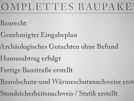 Baugenehmigung vorhanden! Schönes Baugrundstück für eine Doppelhaushälfte in Top-Lage Erding.