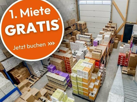 Erste Miete Gratis! 84 m² Lager- & Hallenflächen mit Strom zur Miete