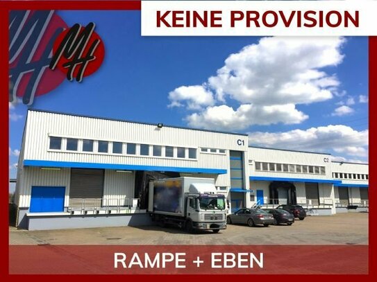 KEINE PROVISION - RAMPE + EBEN - Lager (4.000 m²) & Büro (500 m²)