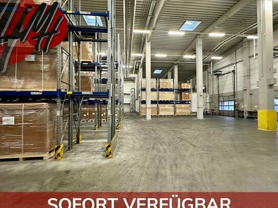 SOFORT VERFÜGBAR - VIELSEITIG NUTZBAR - Lager (3.500 m²) & Büro-/Sozial (200 m²)