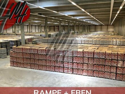 RAMPE + EBEN - 24/7-Nutzung - Lager-/Logistik (13.000 m²) & Büro (6.000 m²) zu vermieten