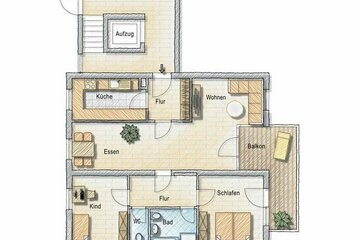 FREUNDLICHE 3,5 ZIMMER MIETWOHNUNG IM ZENTRUM VON HEIDENHEIM