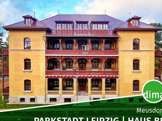 Parkstadt Leipzig - Erstbezug im Denkmal, Balkon, FBH, Parkett, Stellplatz, Keller, Aufzug u.v.m.