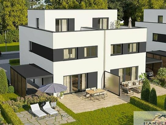 Baugrundstück 1.079 m² - Sie bauen eine Doppelhaushälfte inmitten einer grünen Oase