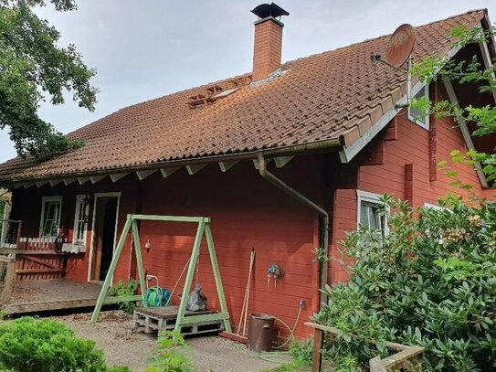 Wittingen OT Knesebeck - nachhaltig wohnen im massiven Blockbohlen Holzhaus / schönes Feriengebiet "Am Jönsbeck" - Daue…